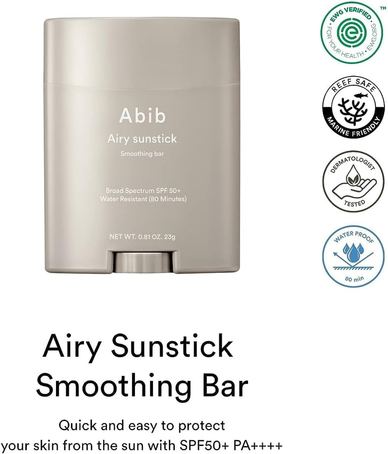 Abib Airy Sunstick Smoothing Bar SPF50+ 23g