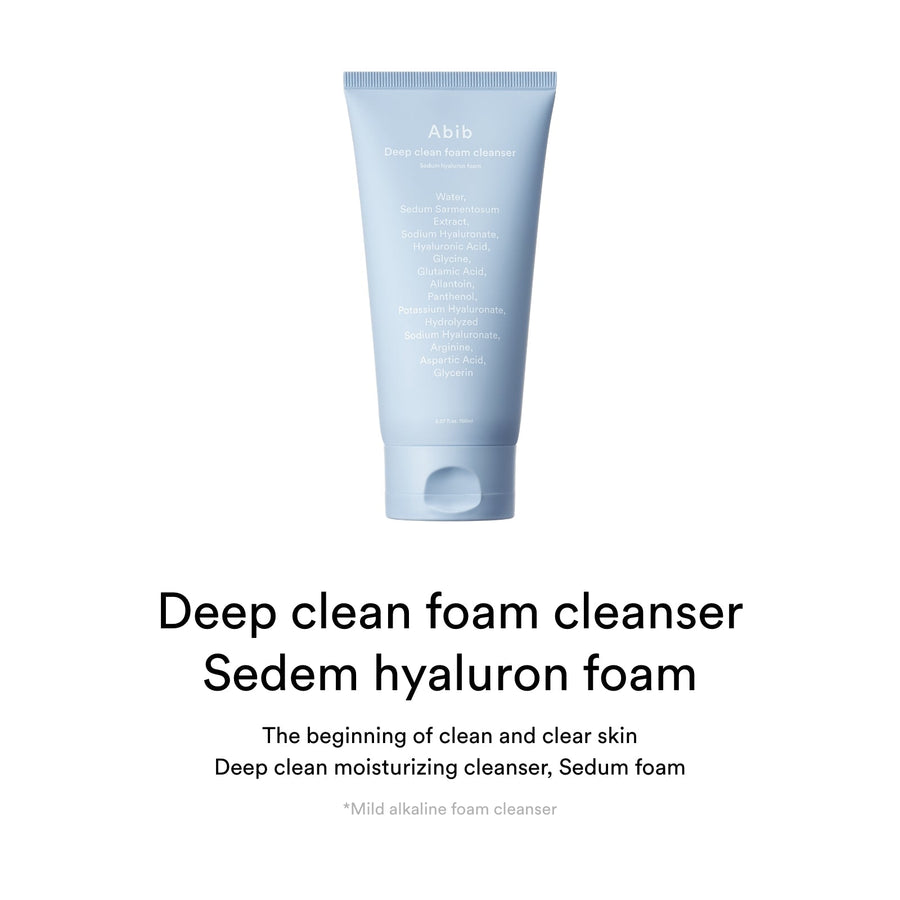 Abib Sedum Hyaluron Deep Clean Foam Cleanser 150ml
