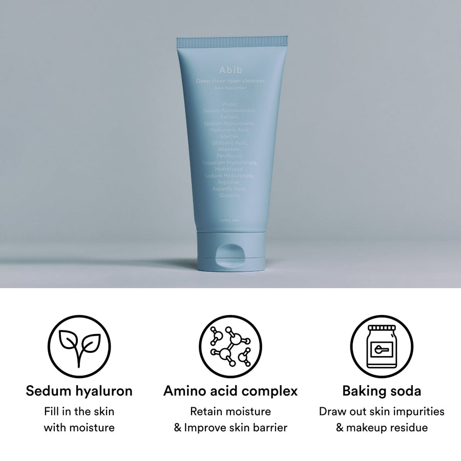 Abib Sedum Hyaluron Deep Clean Foam Cleanser 150ml