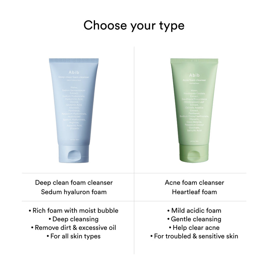Abib Sedum Hyaluron Deep Clean Foam Cleanser 150ml