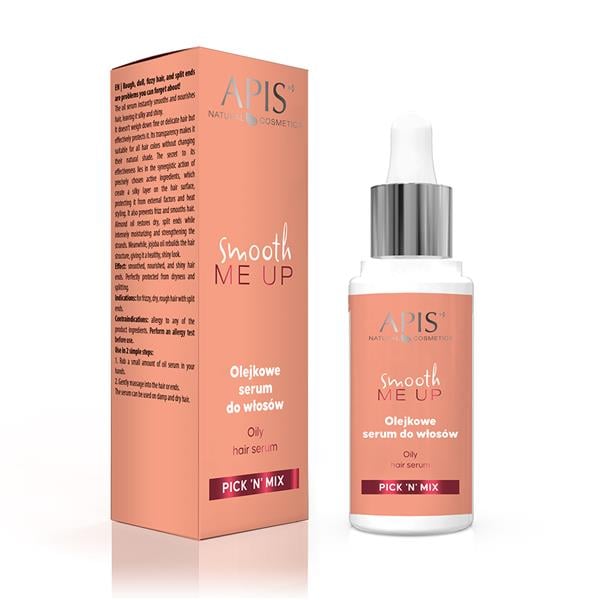  apis smooth me up oil serum packaging on a white background