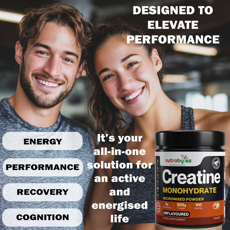 Creatine Monohydrate Powder 300g (100 Servings) | Pure Micronised Creatine Powder Supplement for Men & Women, Pre & Post Workout Strength, Muscle Growth & Recovery, Vegan | Unflavoured