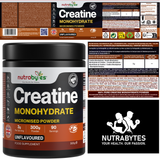 Creatine Monohydrate Powder 300g (100 Servings) | Pure Micronised Creatine Powder Supplement for Men & Women, Pre & Post Workout Strength, Muscle Growth & Recovery, Vegan | Unflavoured