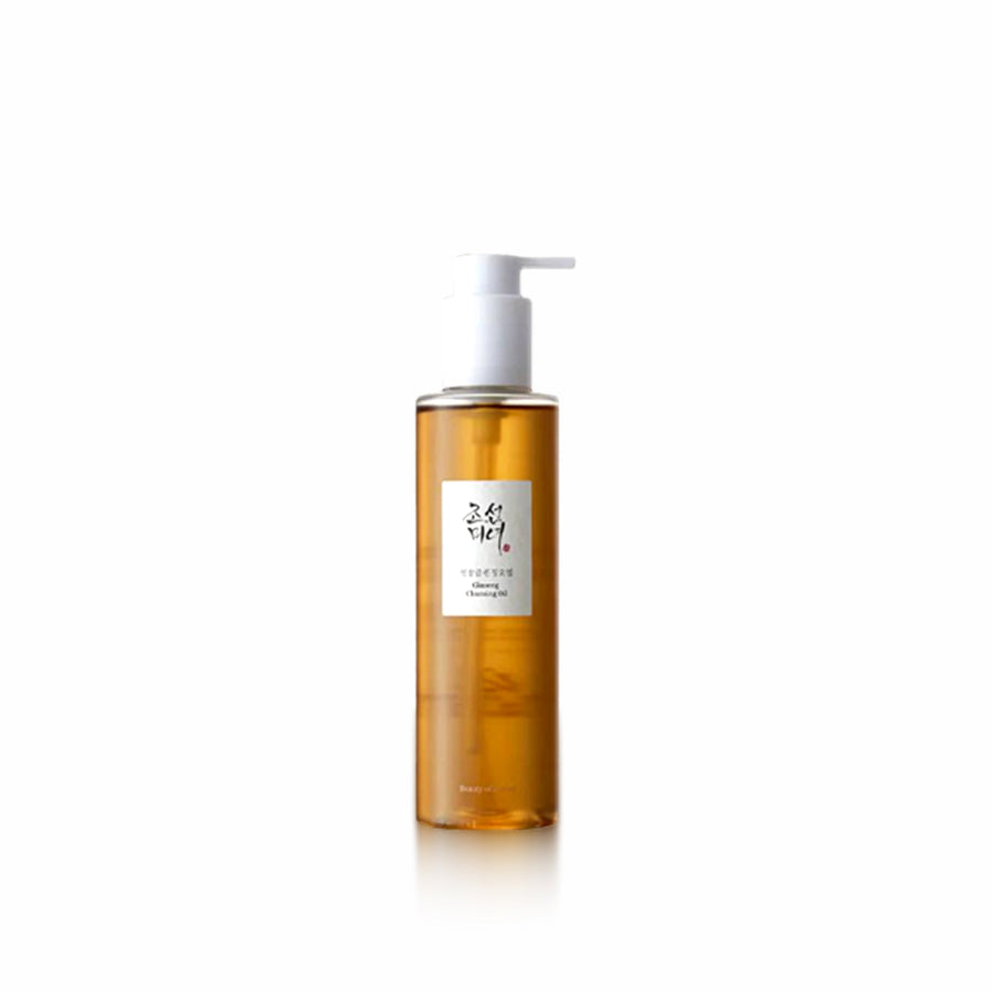 Bottle of skincare product with pump on a white background