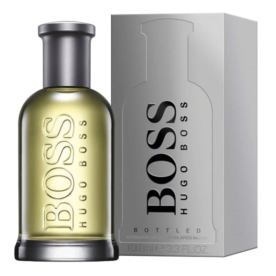 BOSS Hugo Boss perfume bottle and packaging on a white background