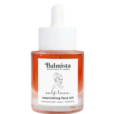 Balmista self love nourishing face oil bottle on a white background