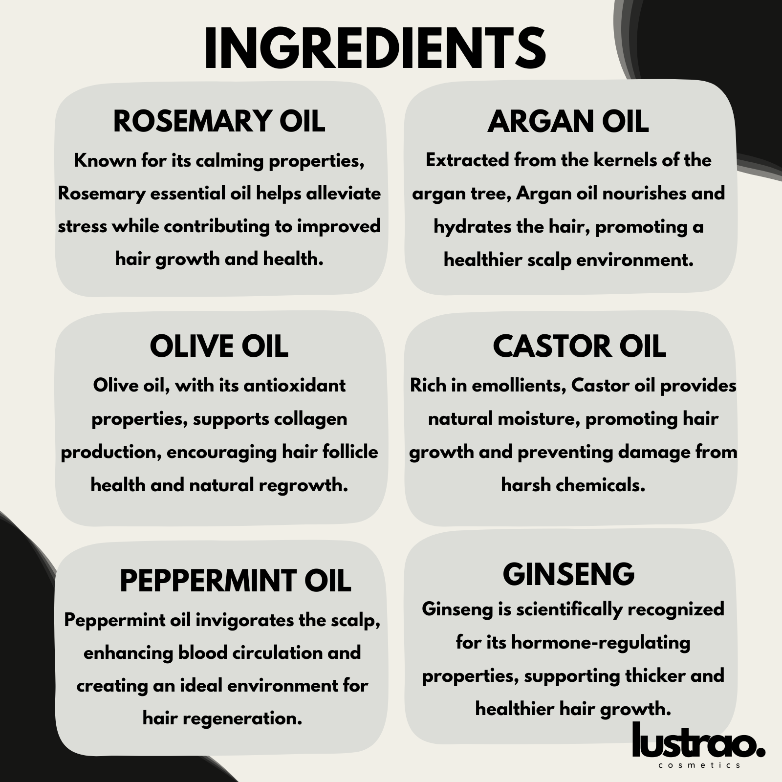 Lustrao Hair Regrowth Oil – Follicle Revival
