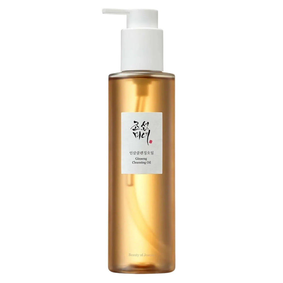 Beauty of Joseon Ginseng Cleansing Oil 210ml Skincare bottle with a pump on a white background