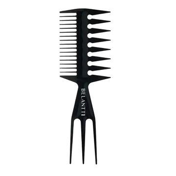 Belantti 3-in-1 wide tooth detangling comb for curly, coily and thick hair