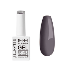 Belantti 5-in-1 Nail Gel UV LED Lamp Strong Nail Art – Grey 15ml