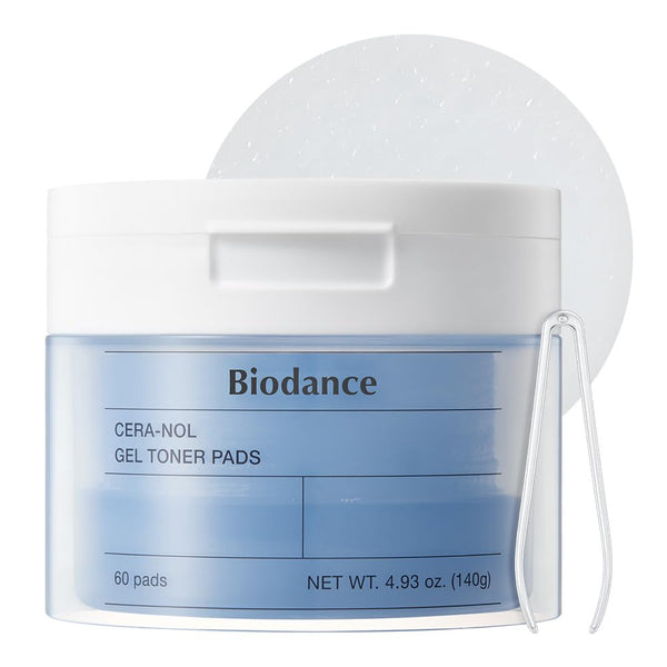 Biodance Cera-Nol Gel Toner Pads packaging on a white background