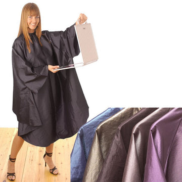 Hair Tools Black Sleeved Gown with hook fastening
