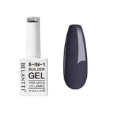 Black shade: Belantti 5-in-1 Builder Gel Black – UV/LED Multi-Purpose Nail Polish 15ml