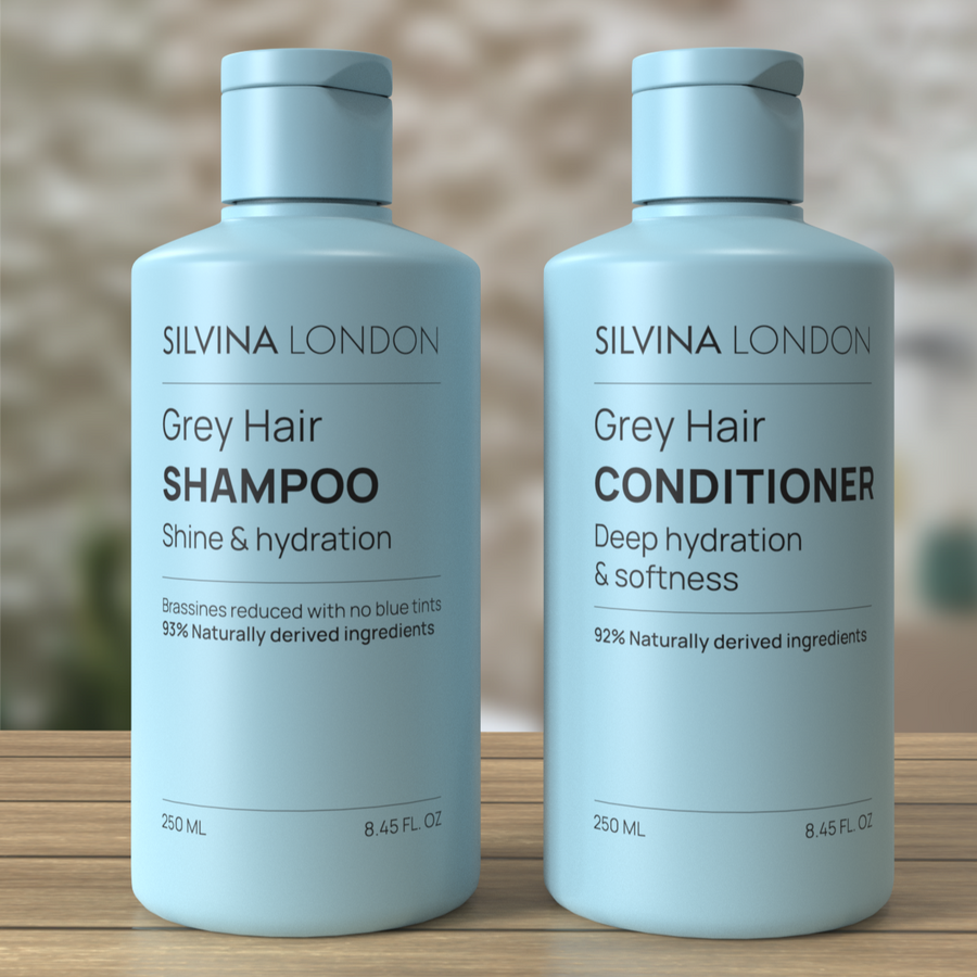 Silvina London Grey Hair Shampoo Conditioner Duo