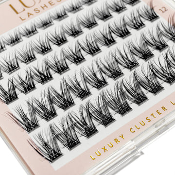 Luxe Lashes Wispy Pre-Glued Cluster Lashes 55 Pack
