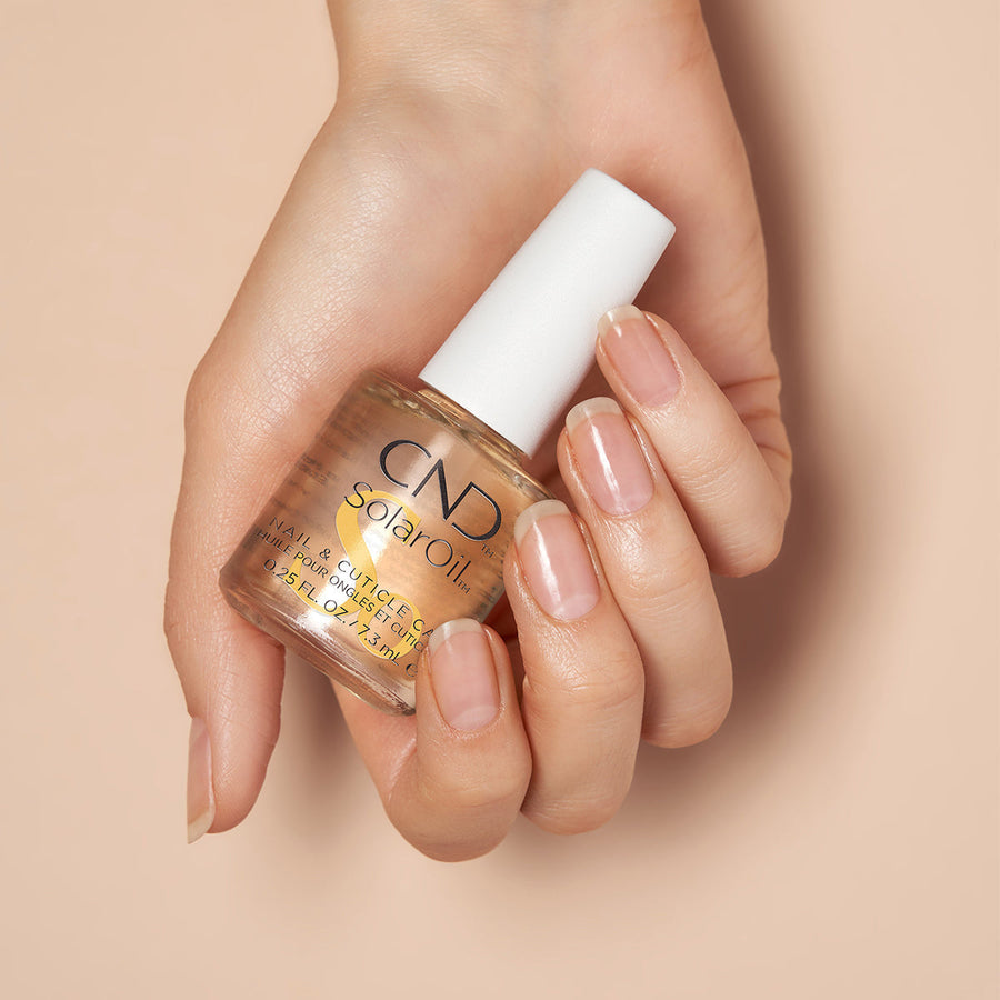CND SolarOil Nail and Cuticle Oil product information graphic