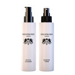 Highborn London Cleanse & Tone Pack – Brightening Q10 Cleanser + Hydrating Toner Duo