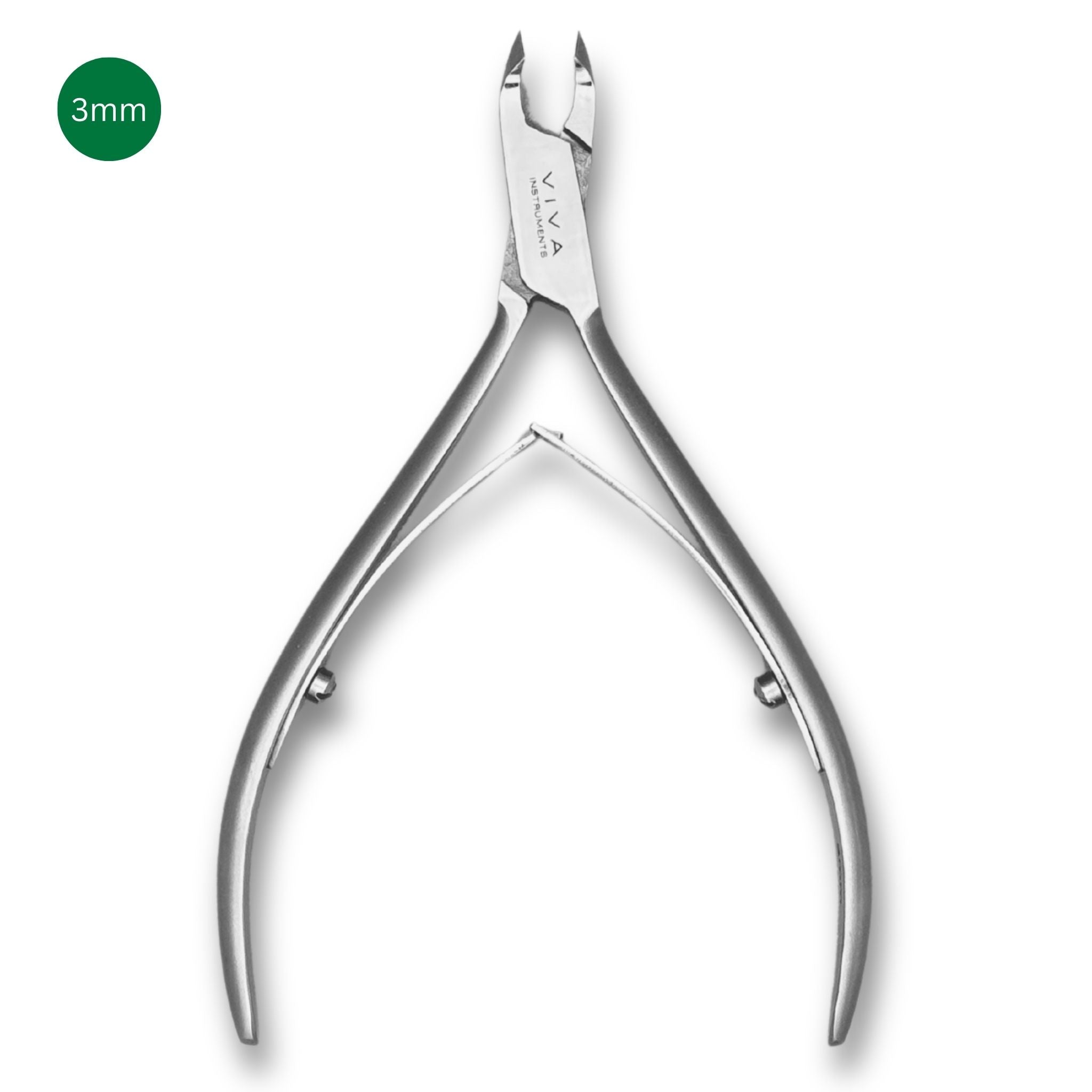Cuticle Nipper Silver - 3mm Double Spring
