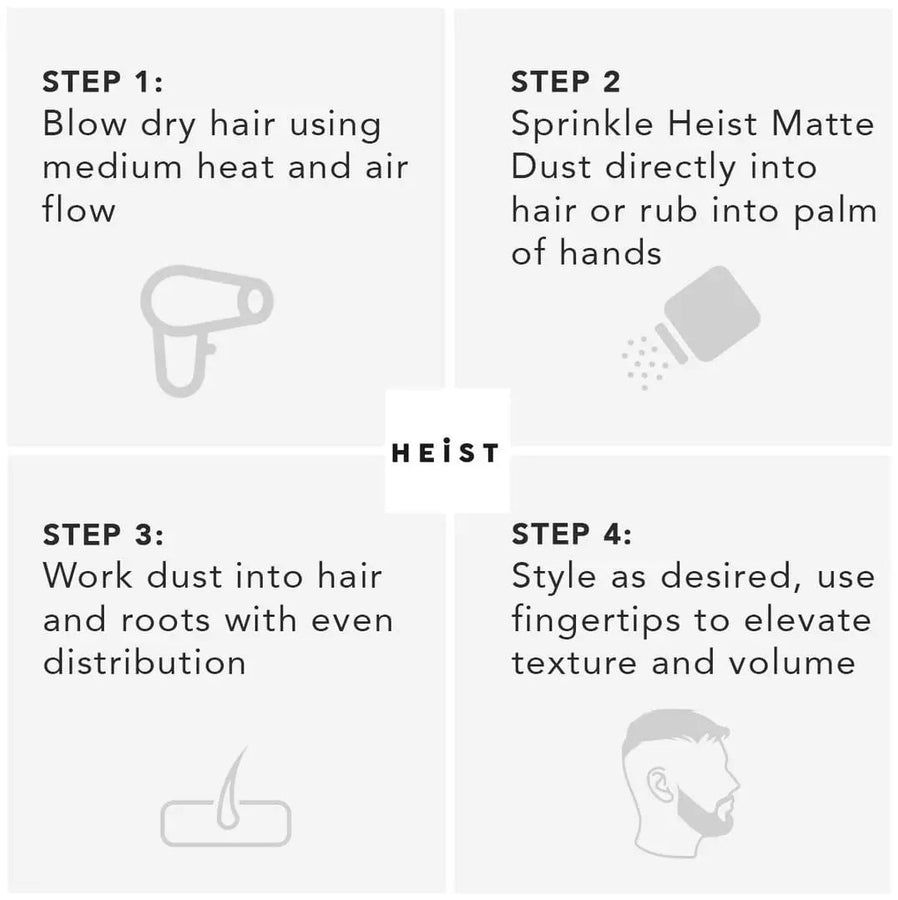 Heist Labs Matte Dust Hair Styling Powder 20g