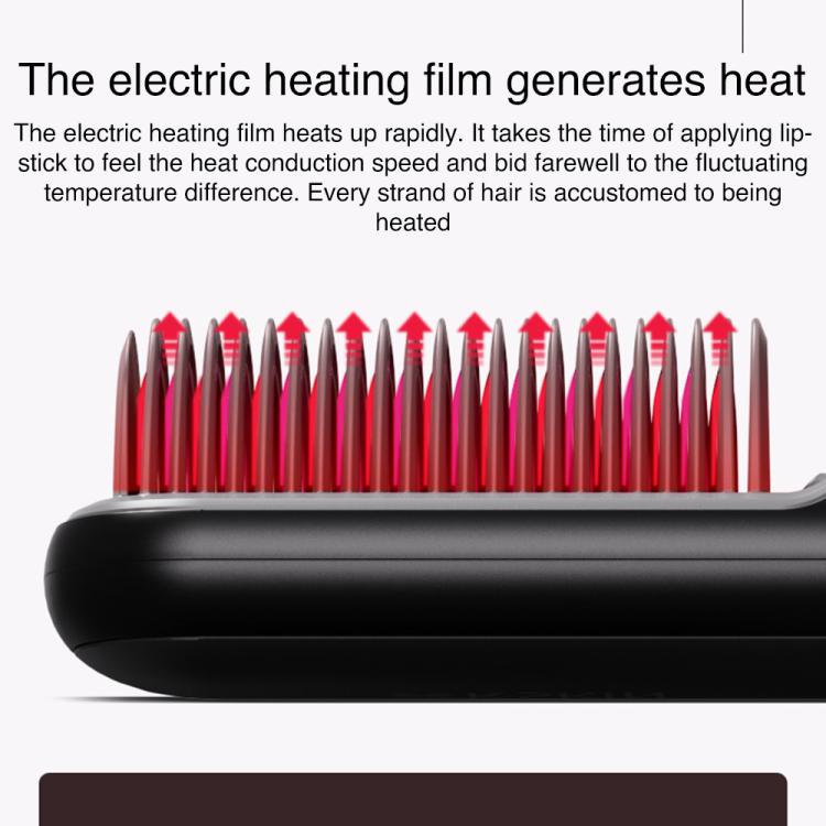 K-SKIN 2-in-1 Ionic Heated Hair Styling Comb Straightening & Curling Tool