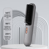 K-SKIN 2-in-1 Ionic Heated Hair Styling Comb Straightening & Curling Tool