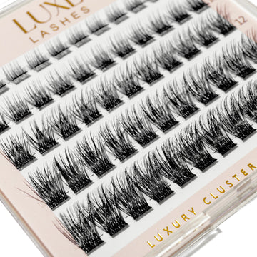 Luxe Lashes Pre-Glued Volume Clusters 8–16mm – 55 Pack