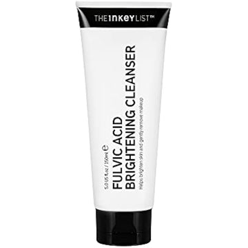 Tube of Fulvic Acid Brightening Cleanser by The Inkey List on a white background