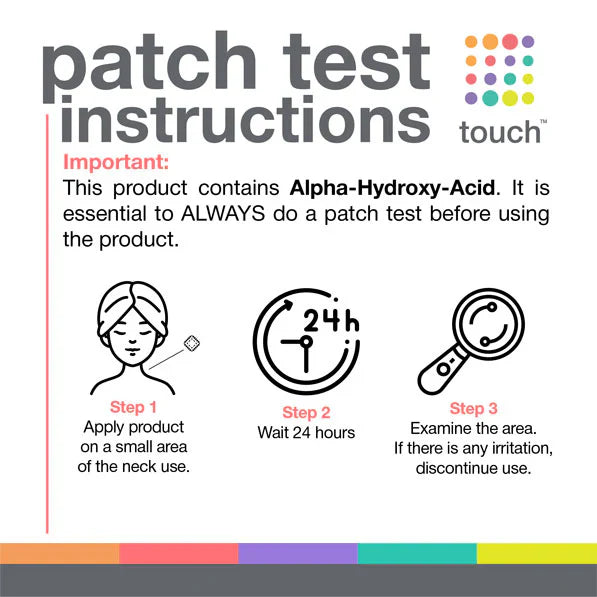 Touch 20% Glycolic Acid Pads: Skincare-On-the-Go (50 Pads)