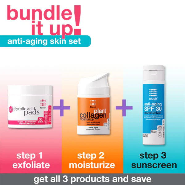 Touch 20% Glycolic Acid Pads: Skincare-On-the-Go (50 Pads)