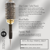 Head Jog Gold Thermal Brush features