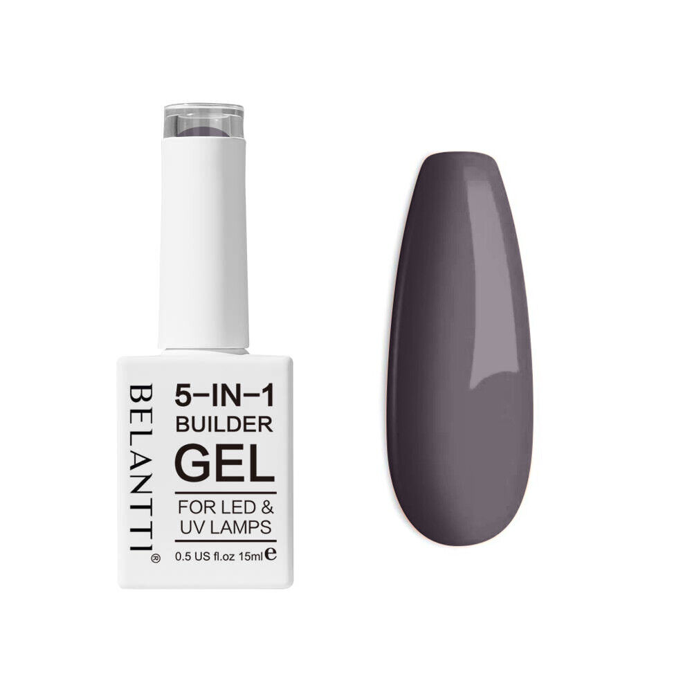 Belantti 5-in-1 Nail Gel UV LED Lamp Strong Nail Art – Grey 15ml