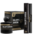 Baldr's Arrow hairline concealer with packaging on a white background