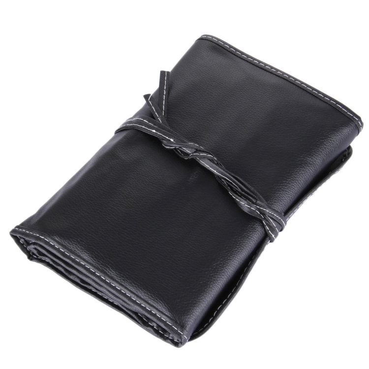 Makeup brush kit stored in PU carrying case