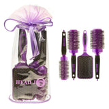 Head Jog Purple Brush Set in storage bag