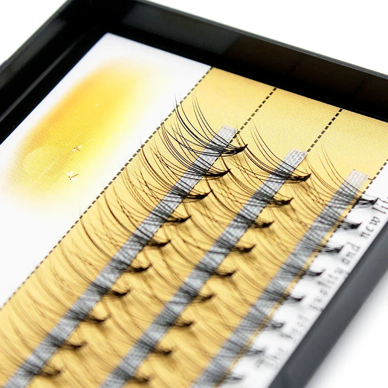 Kimcci Individual Cluster False Eyelashes – C/D Curl, 6–15mm