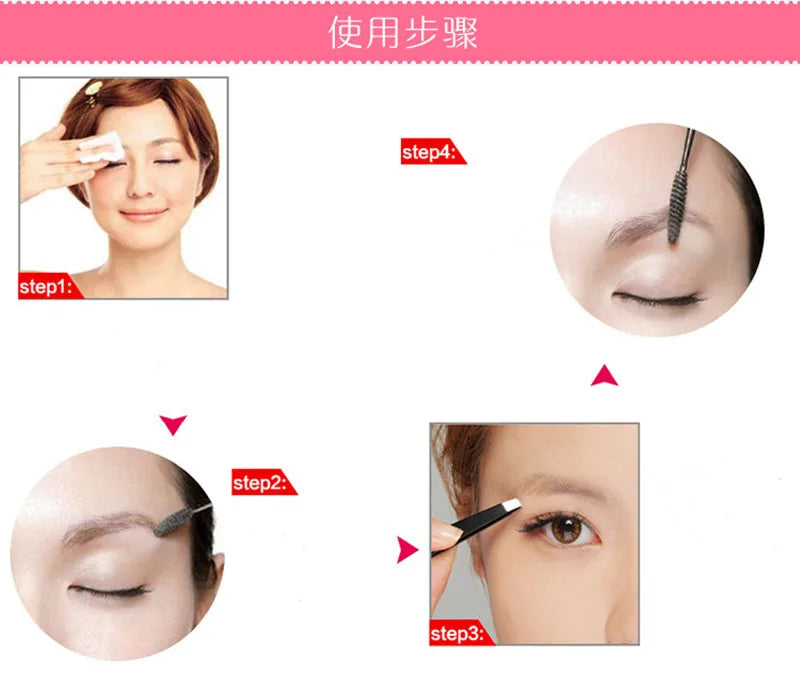 bulehart Black Slant Tip Eyebrow Tweezers