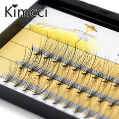Kimcci Individual Cluster False Eyelashes – C/D Curl, 6–15mm