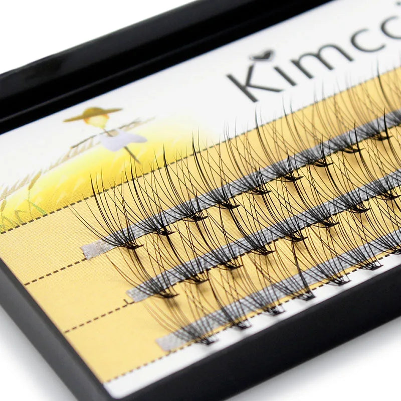 Kimcci Individual Cluster False Eyelashes – C/D Curl, 6–15mm