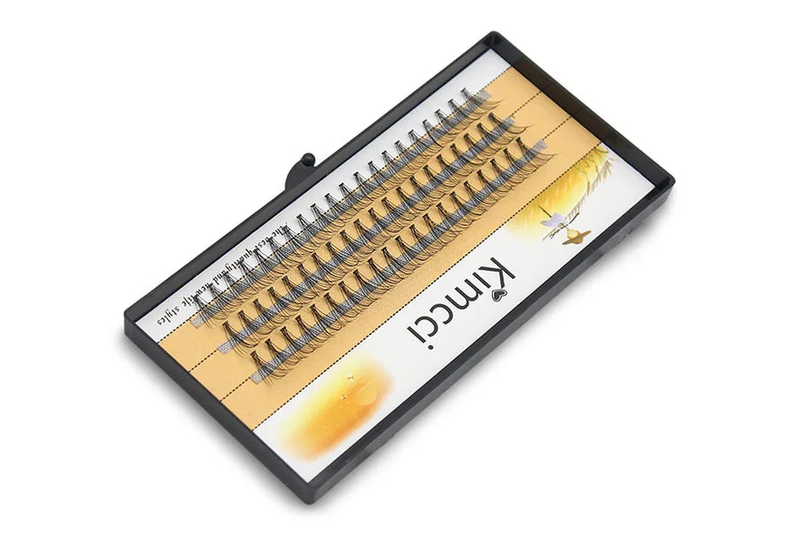 Kimcci Individual Cluster False Eyelashes – C/D Curl, 6–15mm