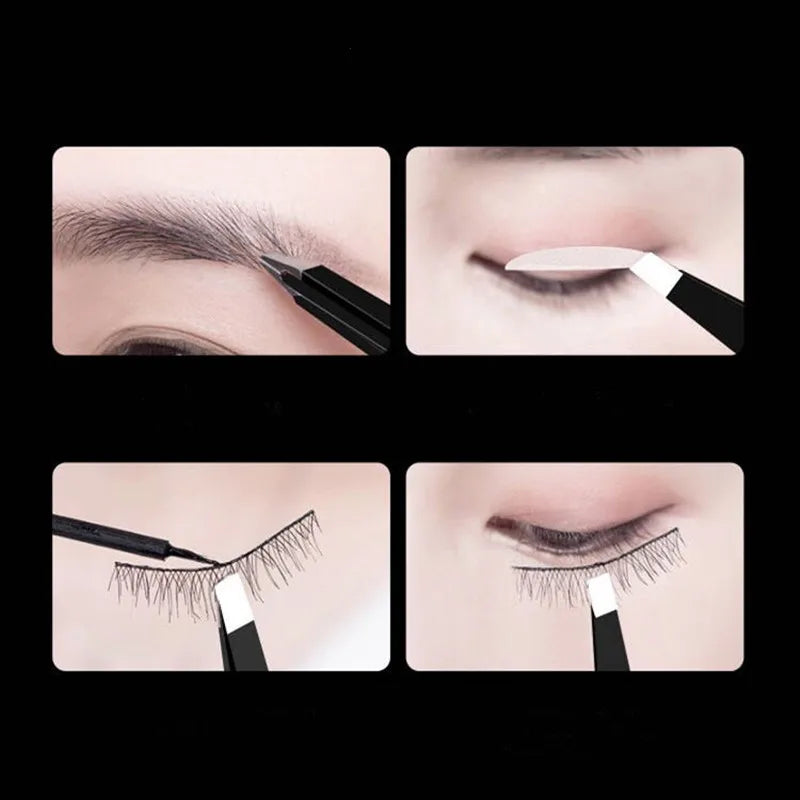 bulehart Black Slant Tip Eyebrow Tweezers