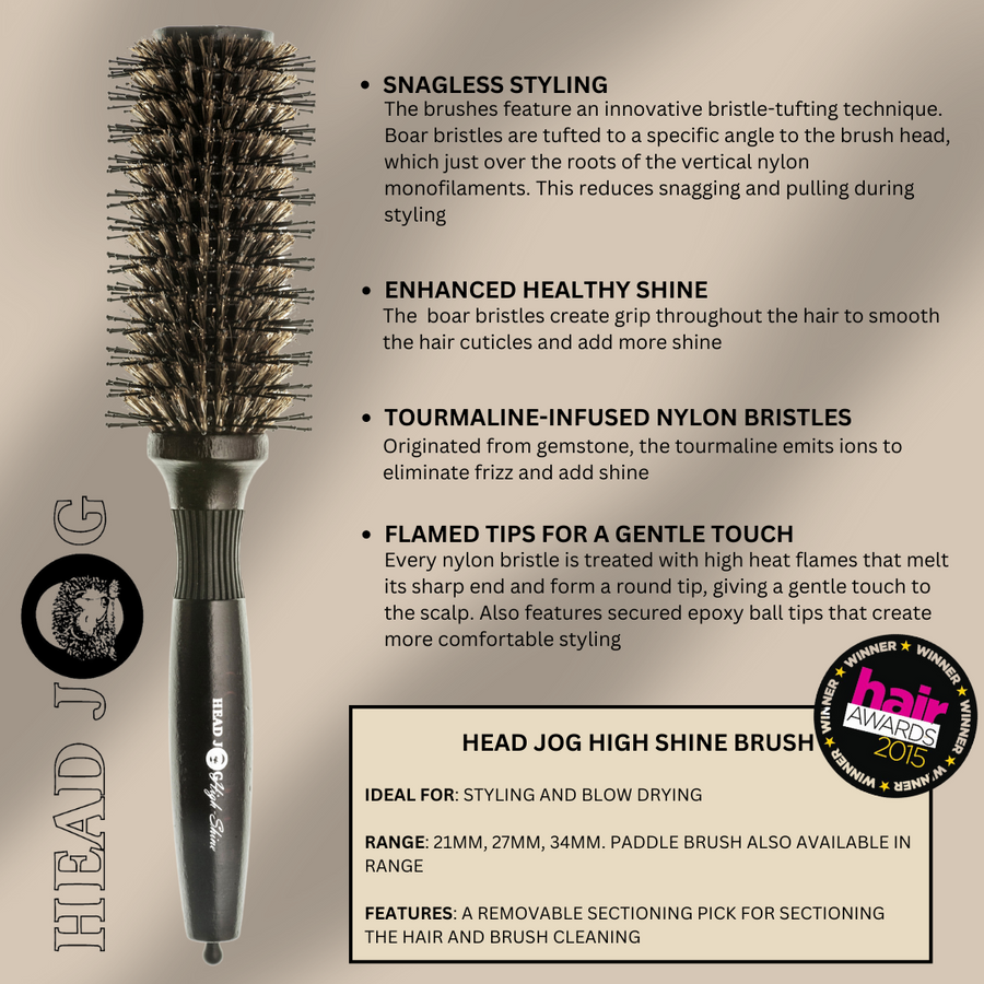 Head Jog High Shine Brush
