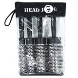 Head Jog Heat Retain round brushes in storage bag