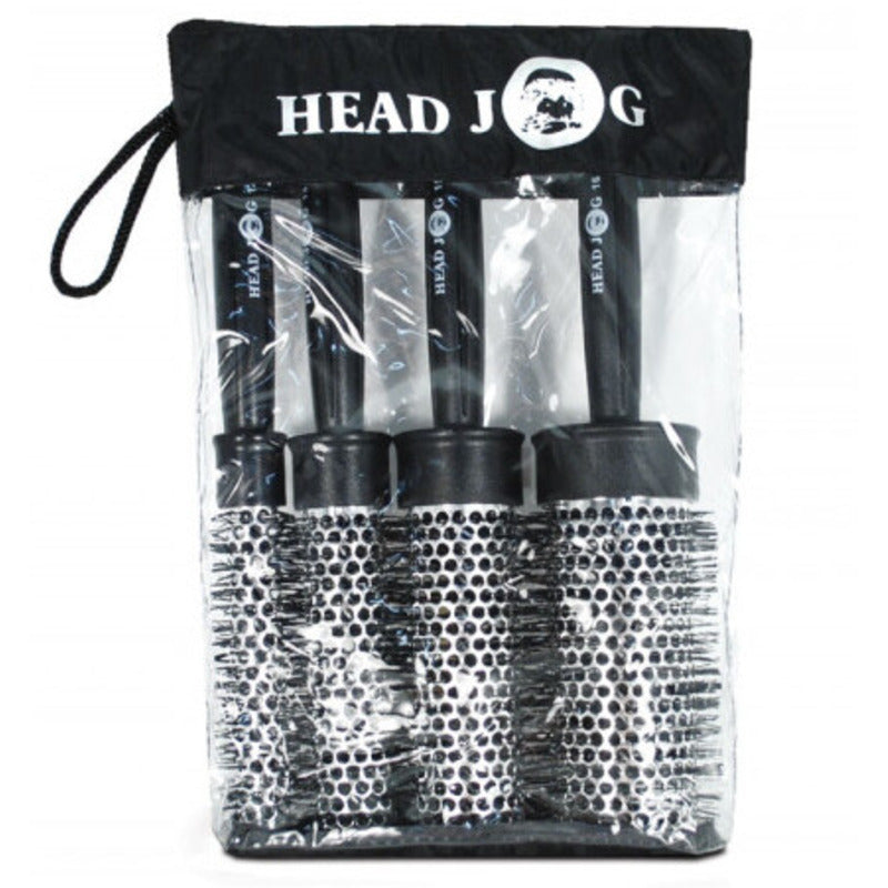 Head Jog Heat Retain round brushes in storage bag