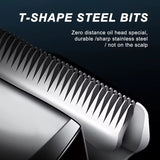 Cordless Hair Clippers for Men – Rechargeable LCD Trimmer