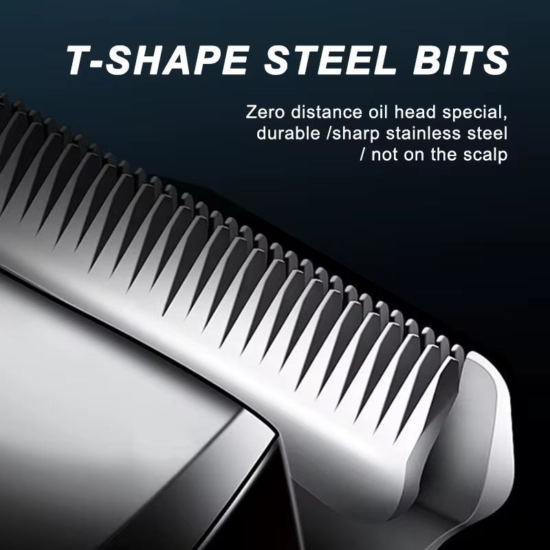 Cordless Hair Clippers for Men – Rechargeable LCD Trimmer