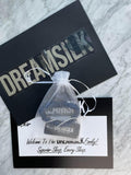 DREAMSILK Navy Blue Skinny Silk Scrunchie