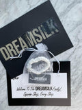DREAMSILK White Skinny Silk Scrunchie