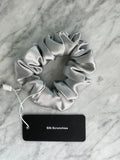 DREAMSILK Silver Regular Silk Scrunchie
