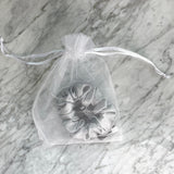 DREAMSILK Silver Regular Silk Scrunchie