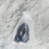 DREAMSILK Navy Blue Skinny Silk Scrunchie